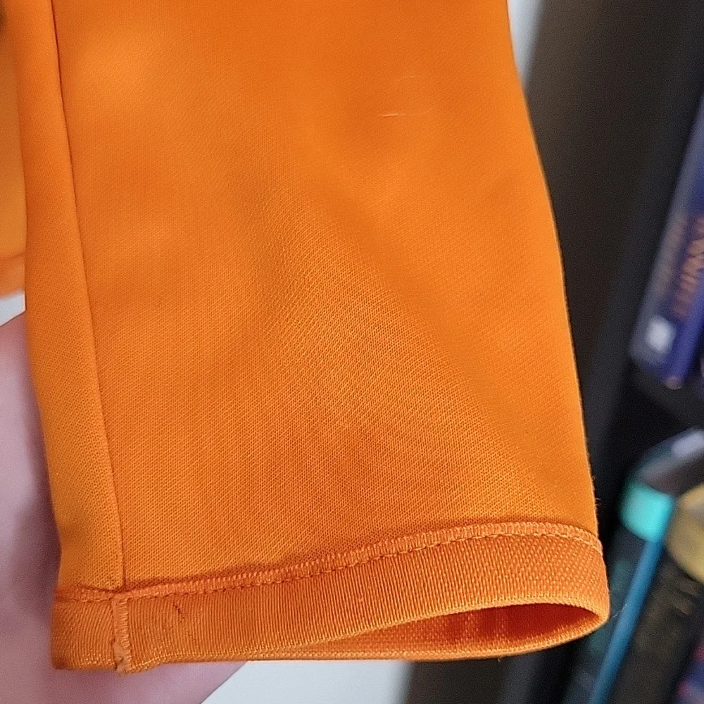 Nike Golf Bright Orange Fleece Lined Half Zip Jacket - Picture 4 of 10